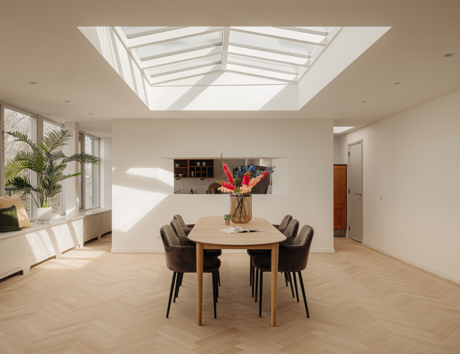 Lichtstraat plat dak